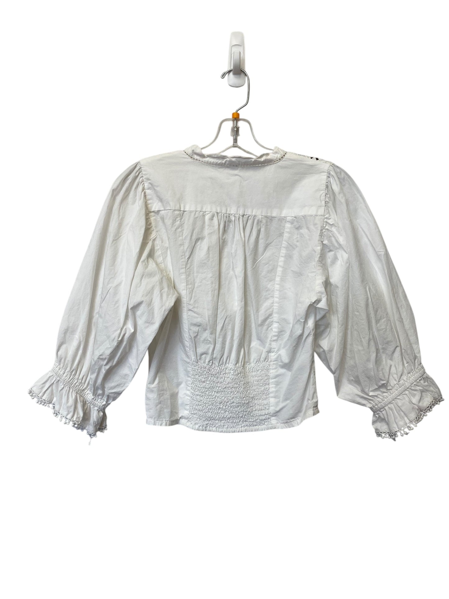 Top Long Sleeve By Free People In White, Size: S