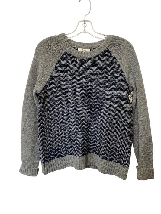 Sweater By Madewell In Blue & Grey, Size: S