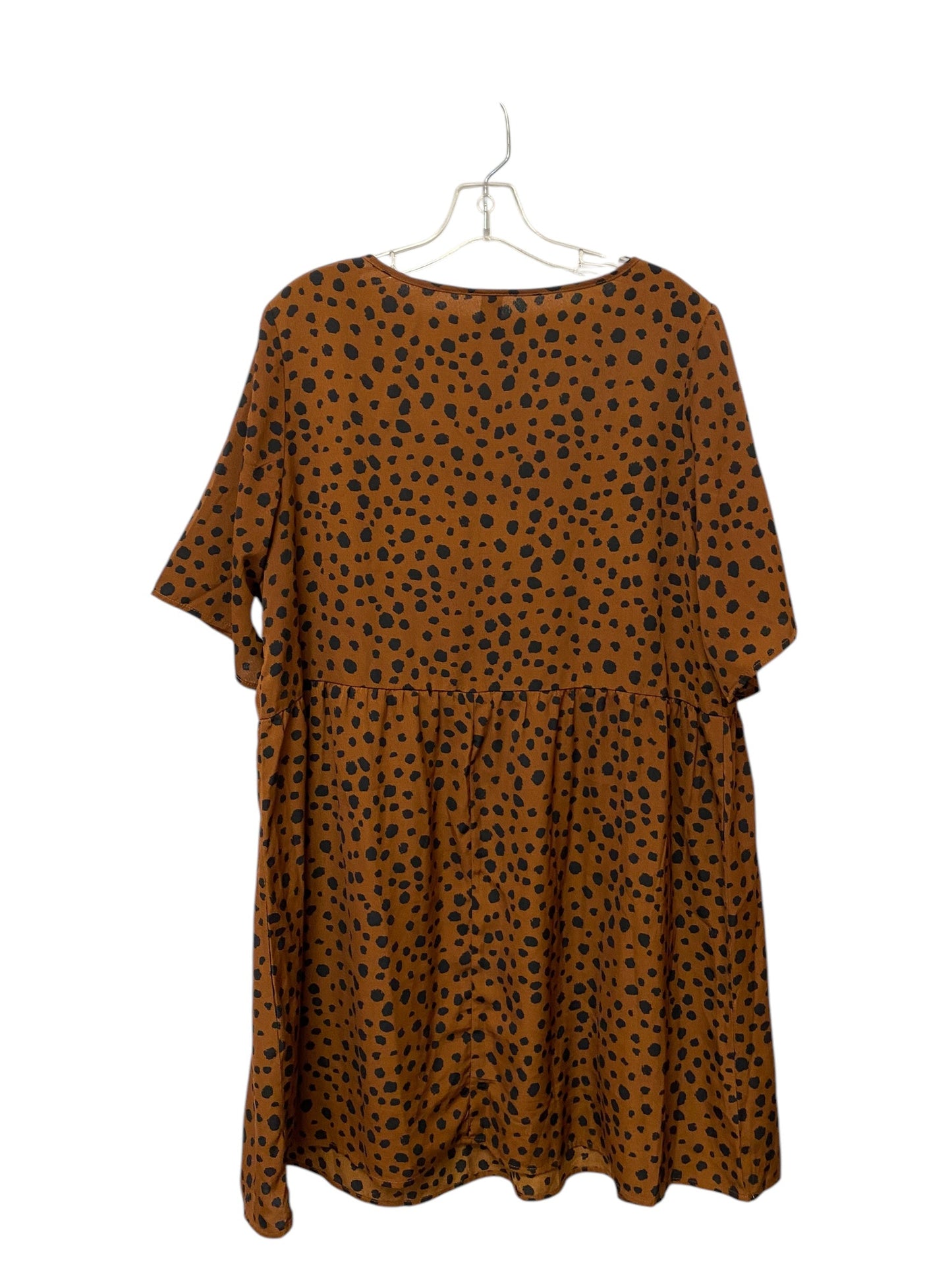 Dress Casual Midi By Clothes Mentor In Animal Print, Size: 1x