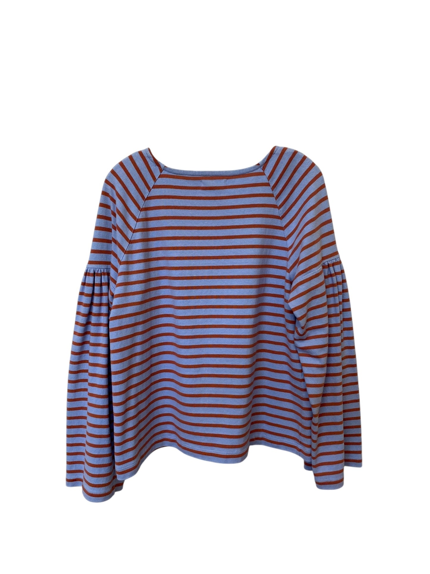 Top Long Sleeve By Madewell In Striped Pattern, Size: M