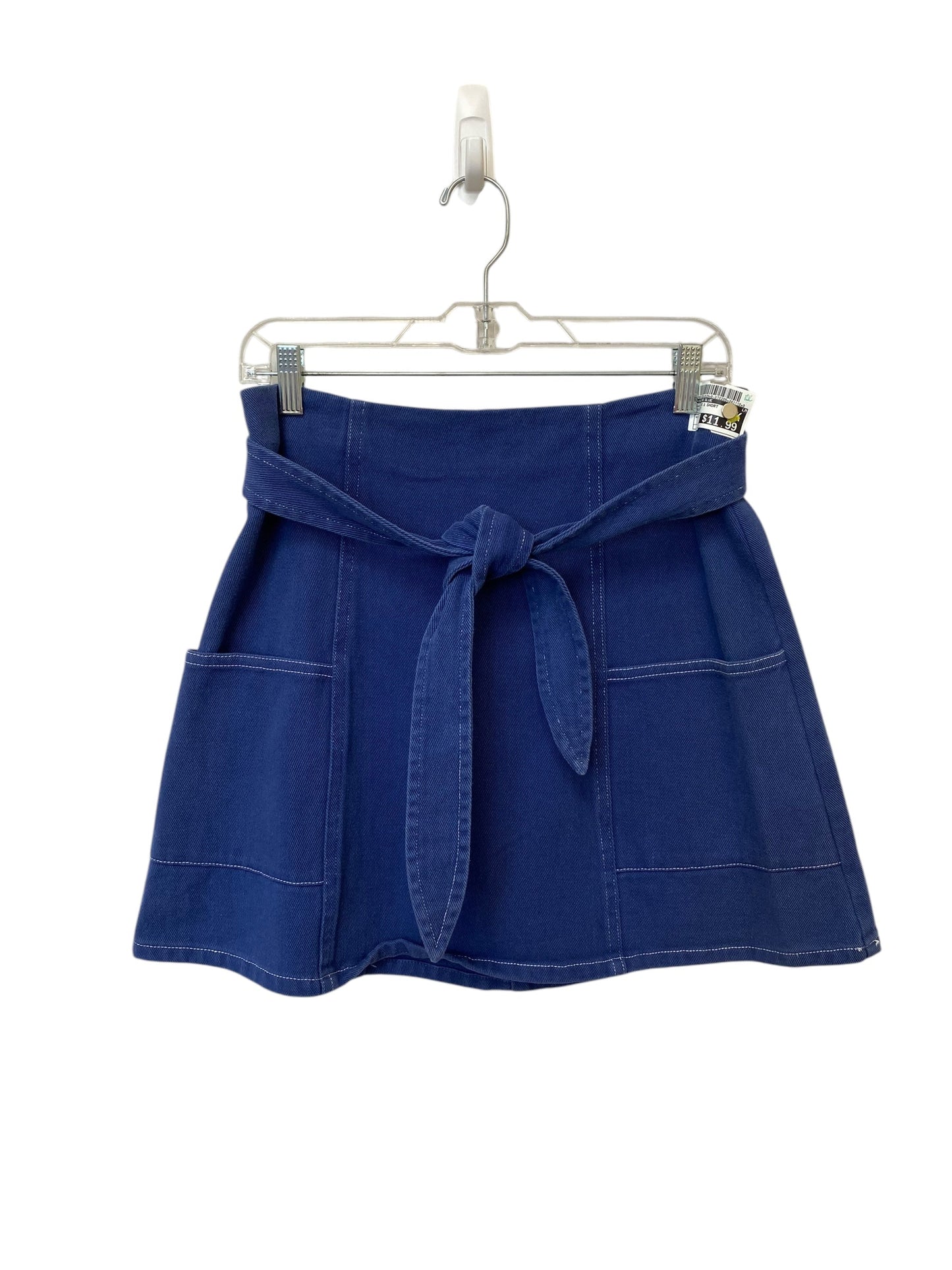 Skirt Mini & Short By Skies Are Blue In Blue Denim, Size: M