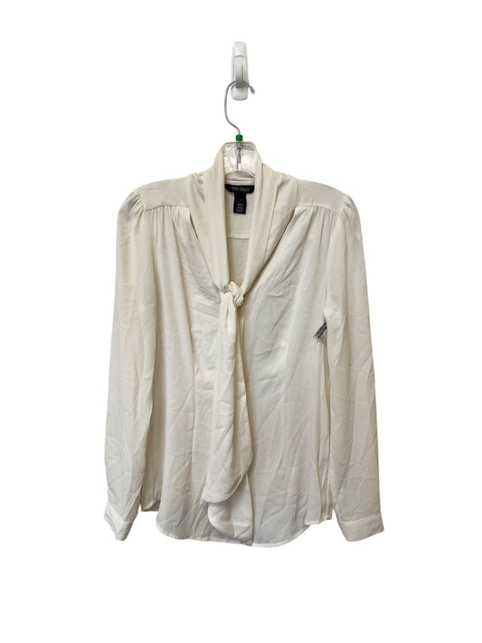 Top Long Sleeve By White House Black Market In Cream, Size: 4