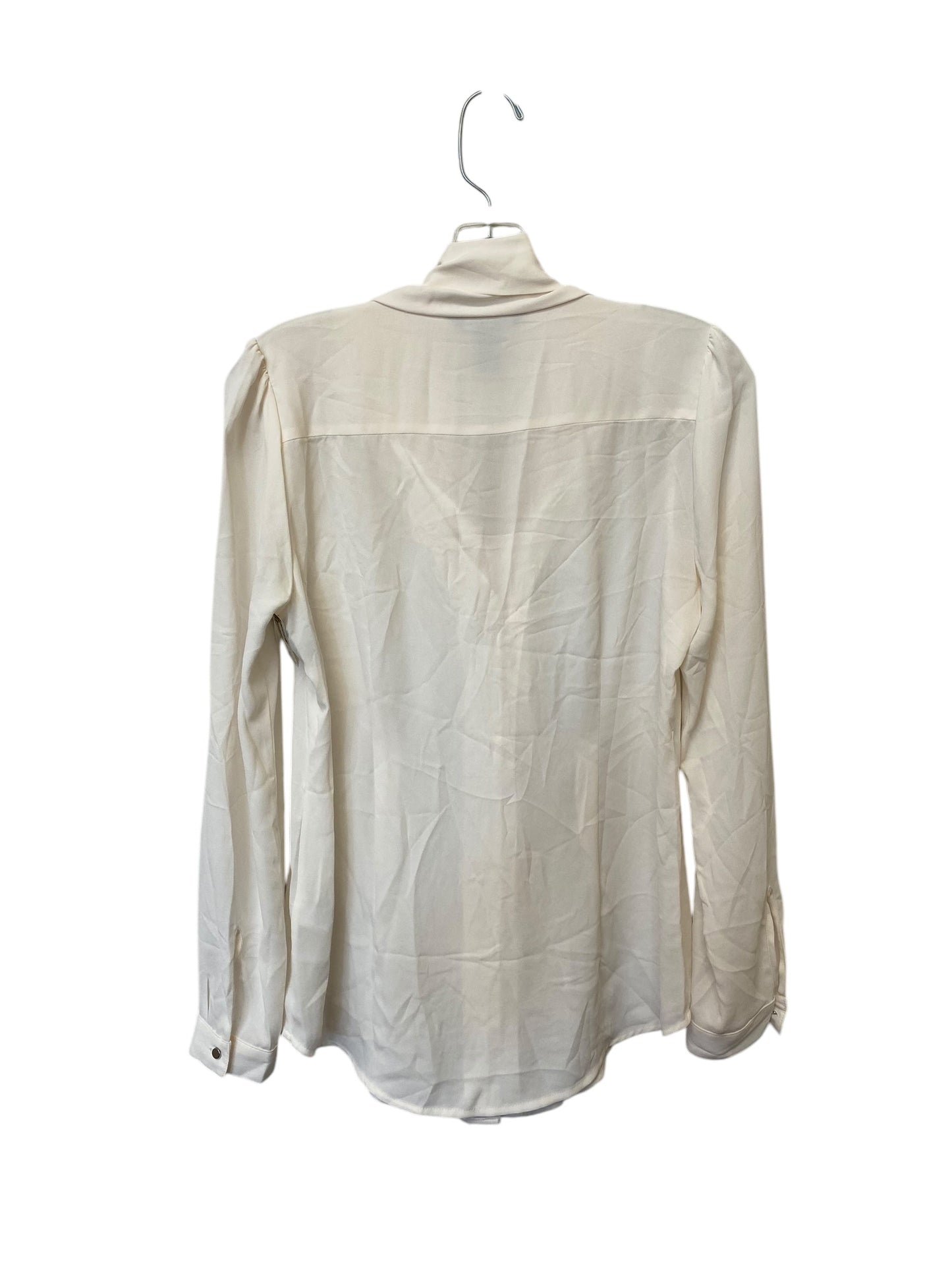 Top Long Sleeve By White House Black Market In Cream, Size: 4