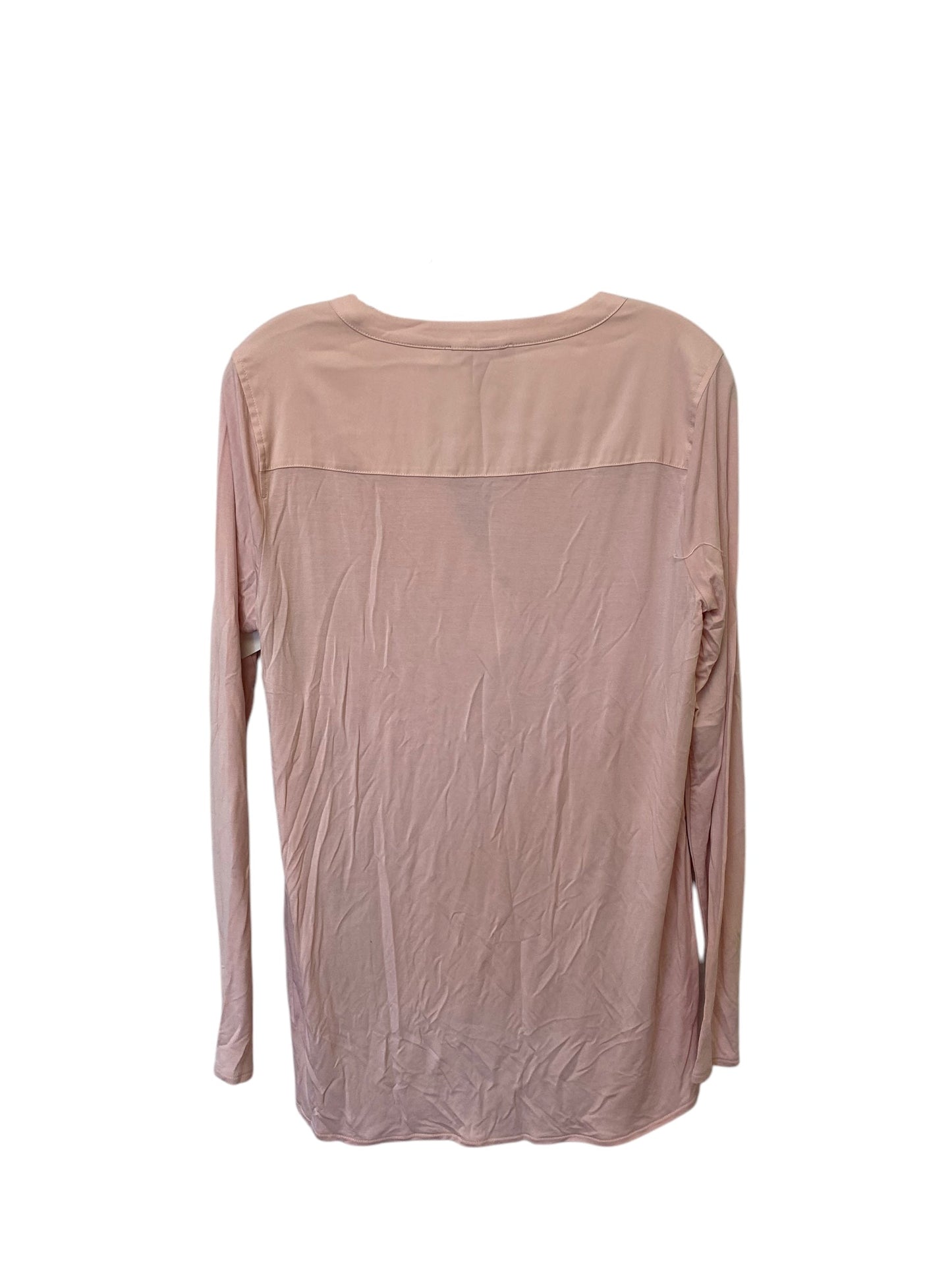 Top Long Sleeve By White House Black Market In Pink, Size: S