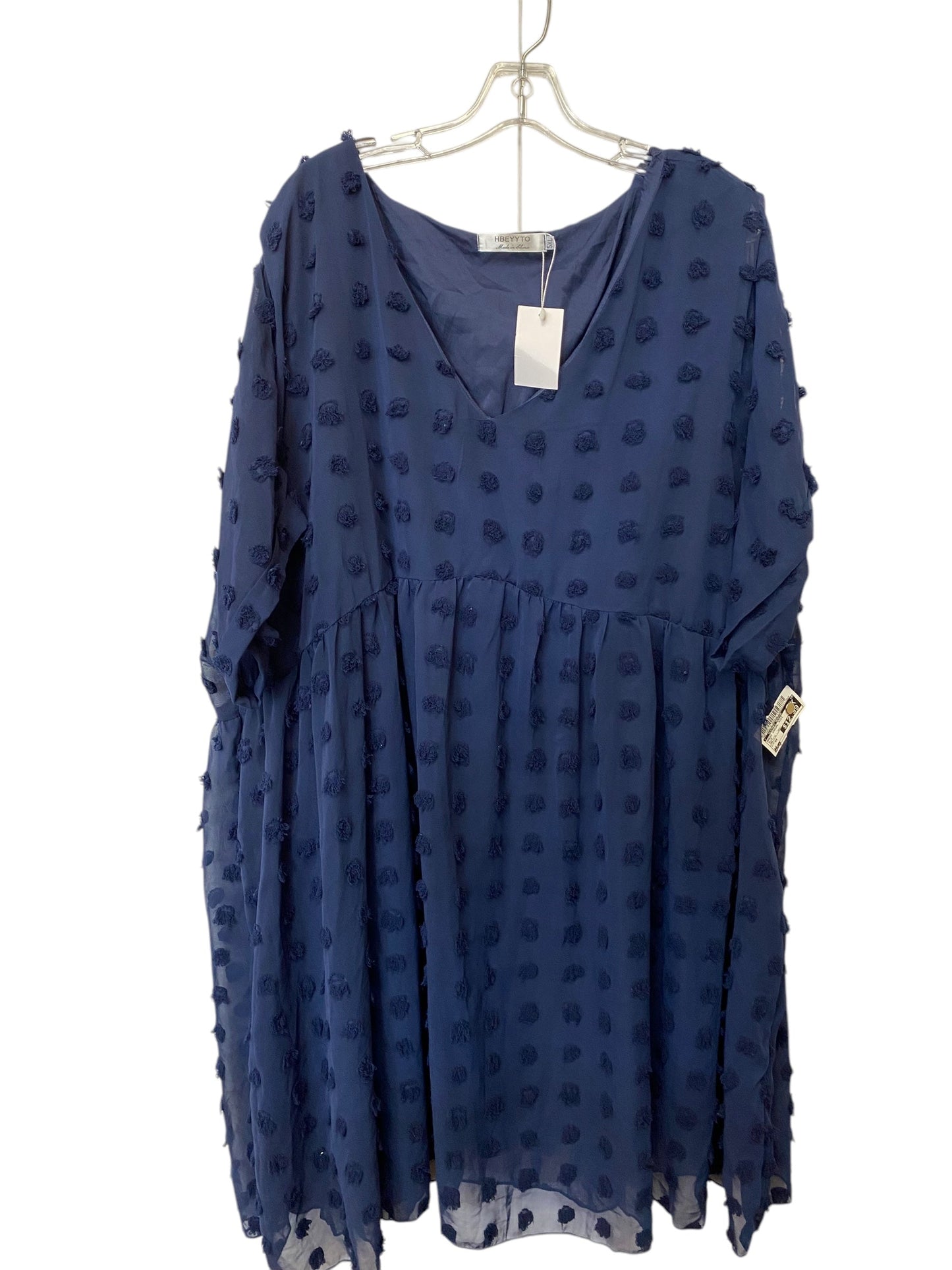 Dress Casual Midi By Clothes Mentor In Blue, Size: 5x