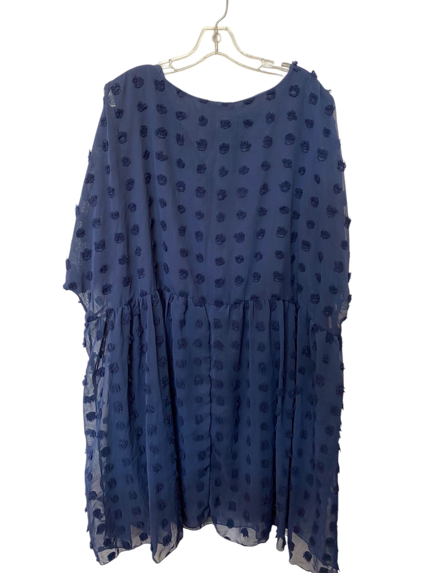 Dress Casual Midi By Clothes Mentor In Blue, Size: 5x