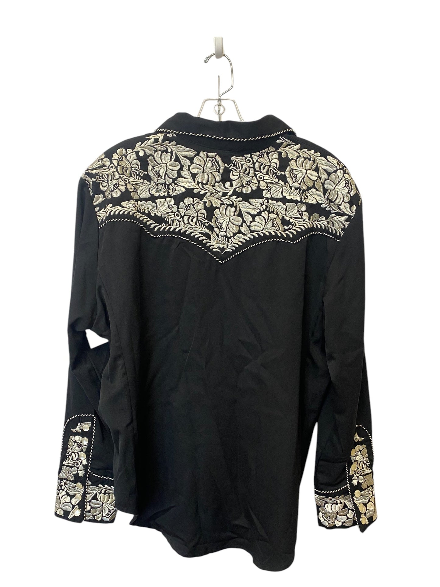 Top Long Sleeve By Clothes Mentor In Black, Size: 2x