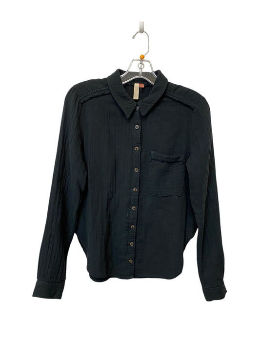 Top Long Sleeve By Pilcro In Black, Size: S