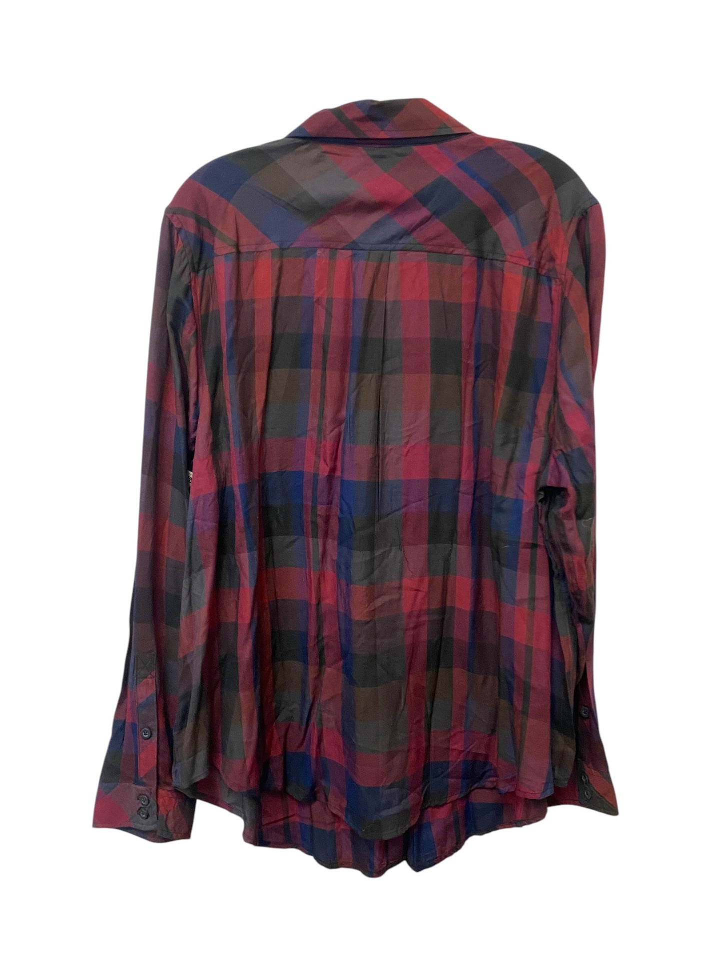 Top Long Sleeve By Torrid In Plaid Pattern, Size: 2x