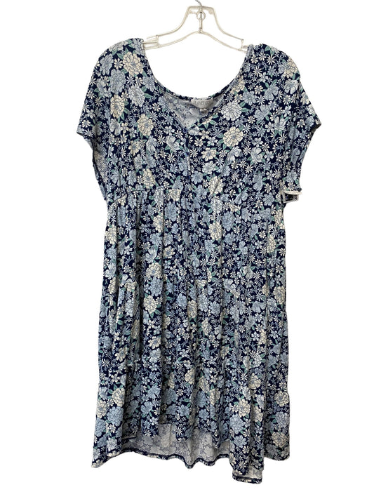 Floral Print Dress Casual Midi Clothes Mentor, Size 2x