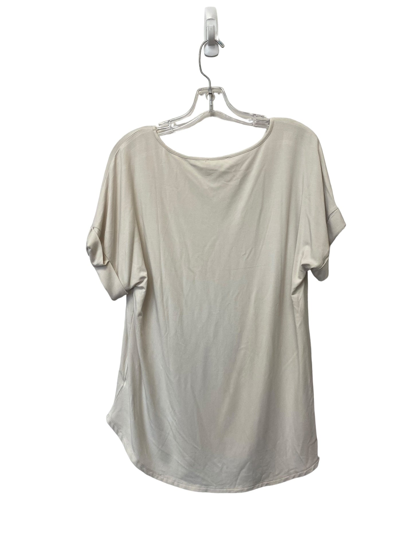 White Top Short Sleeve Basic Zenana Outfitters, Size L