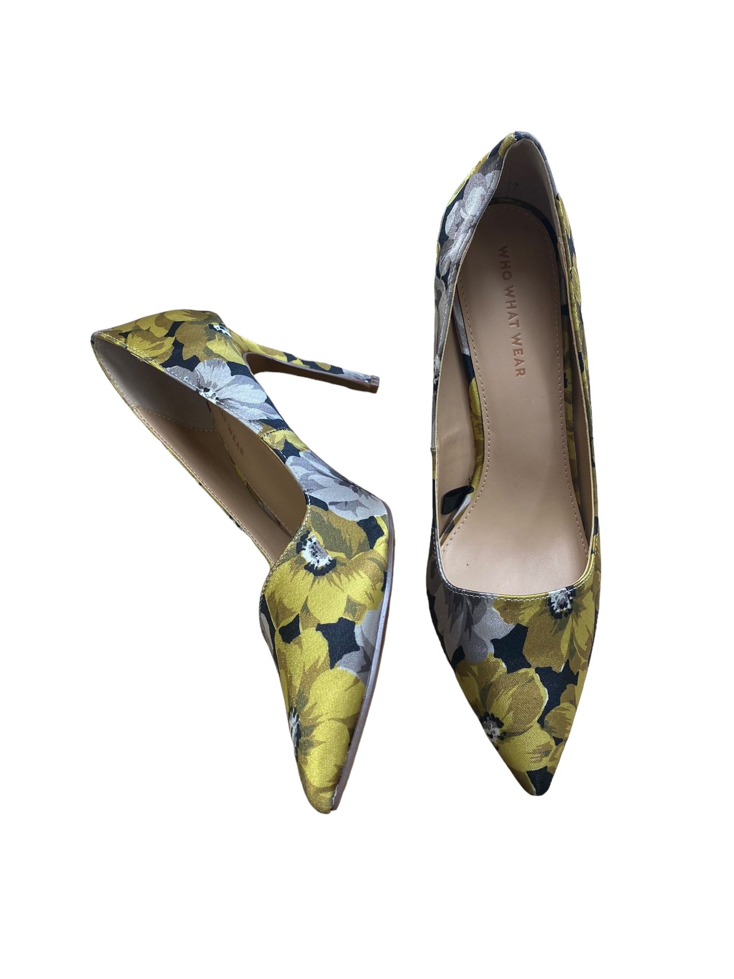Floral Print Shoes Heels Stiletto Who What Wear, Size 8