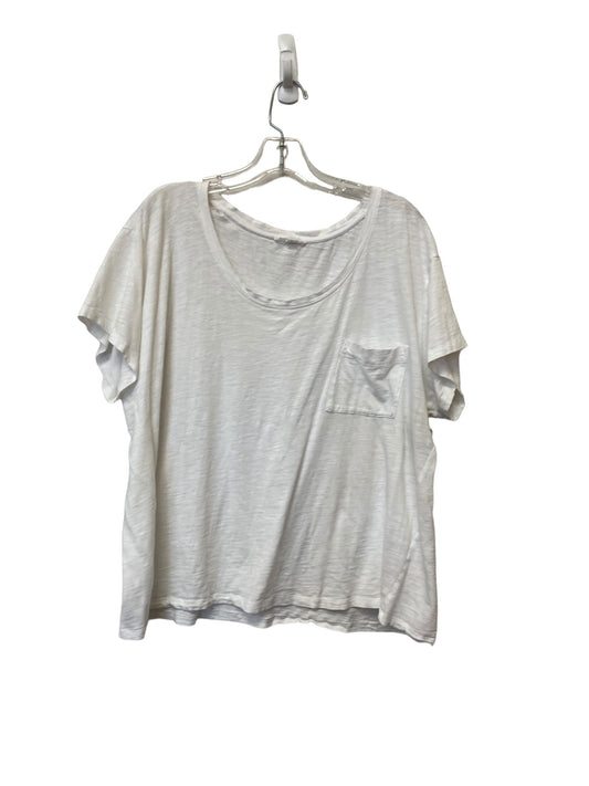 White Top Short Sleeve Eileen Fisher, Size Xl