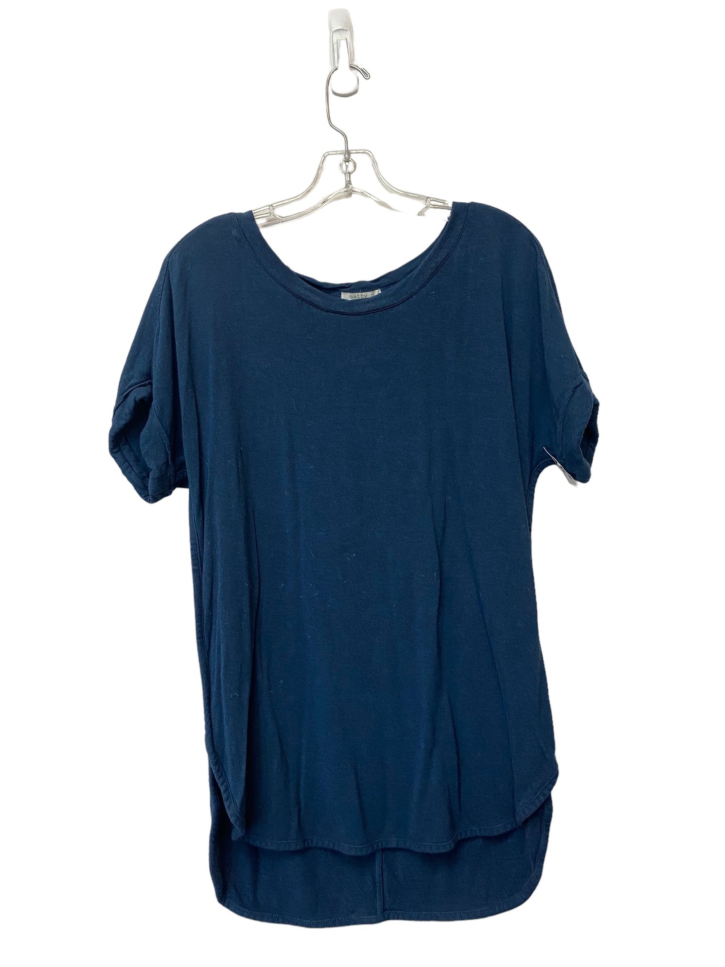 Blue Top Short Sleeve Basic Matty M, Size M