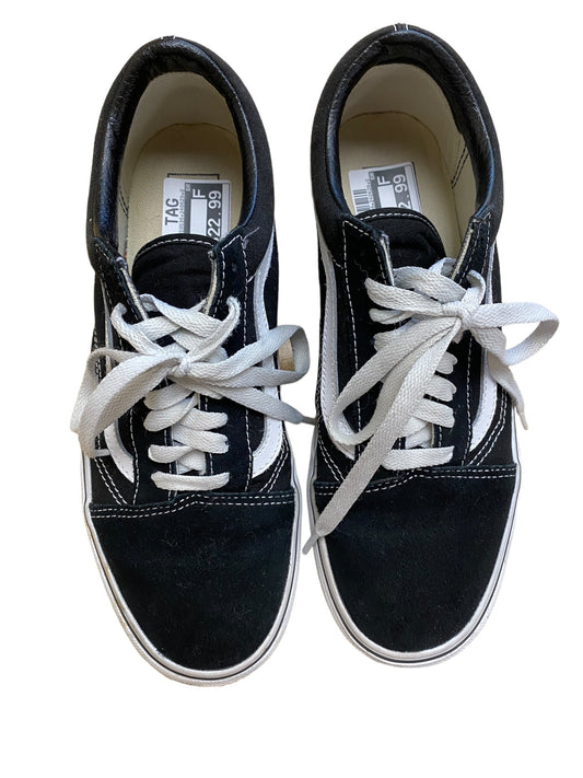 Black & White Shoes Sneakers Vans, Size 6.5