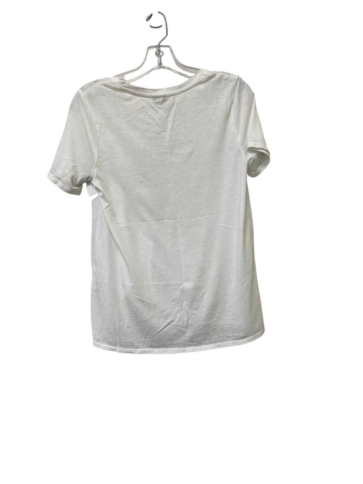 White Top Short Sleeve Basic Cato, Size Xs