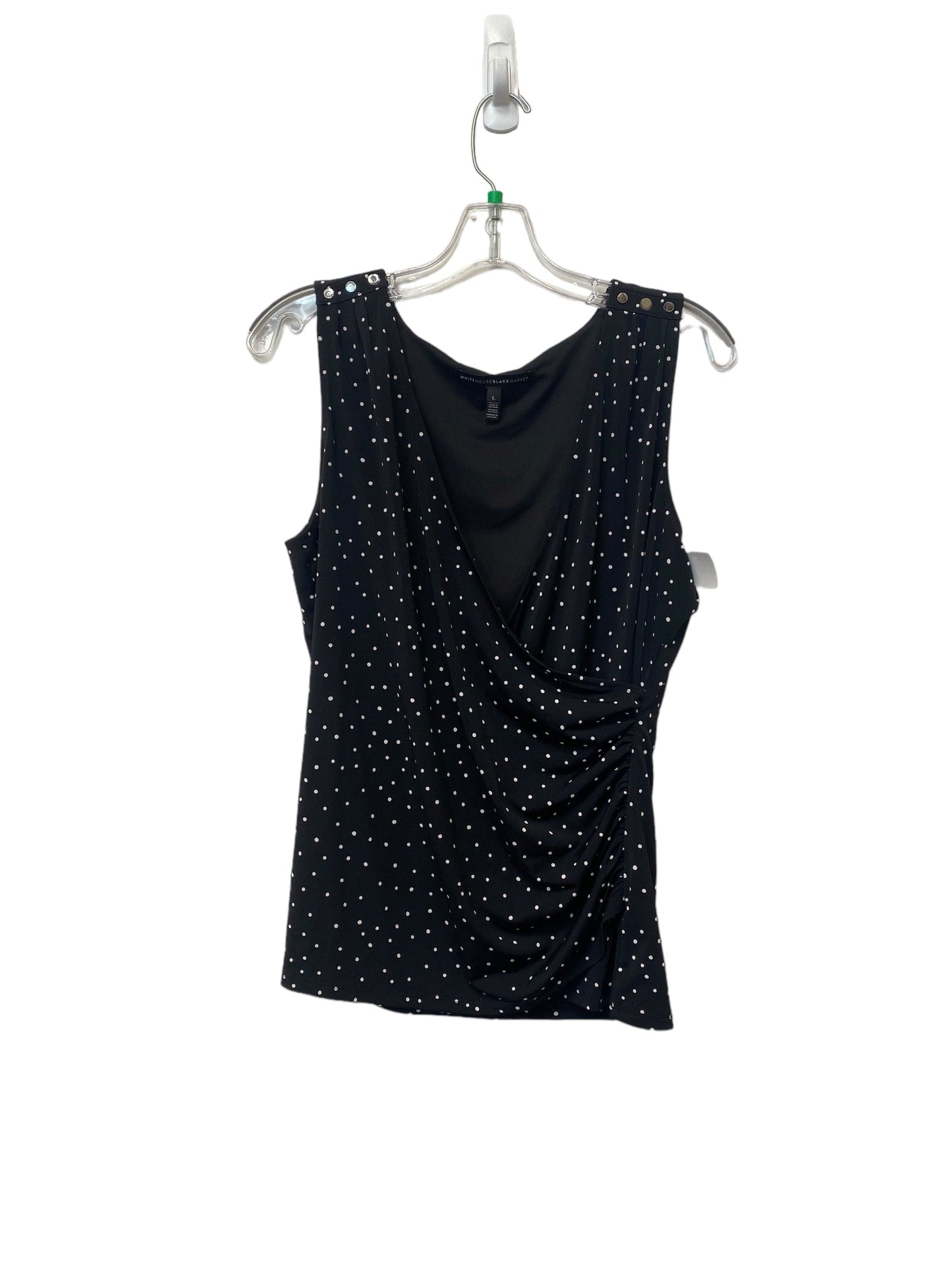 Polkadot Pattern Top Sleeveless White House Black Market, Size L