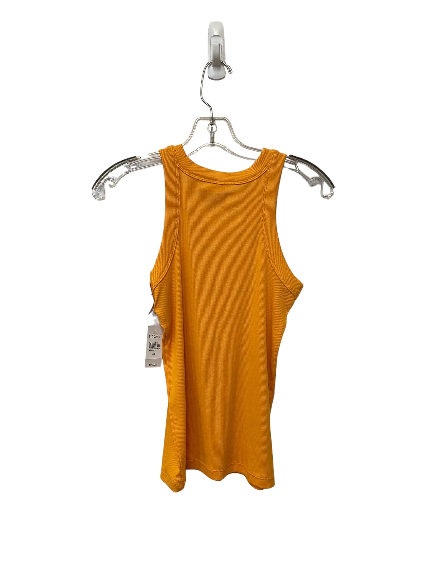 Yellow Top Sleeveless Loft, Size Xs