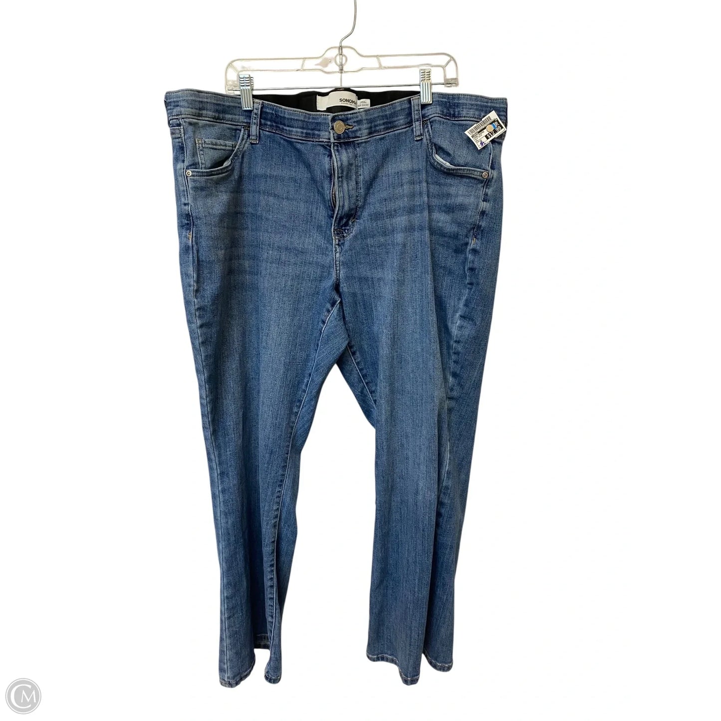 Jeans Cropped By Sonoma In Blue Denim, Size: 22