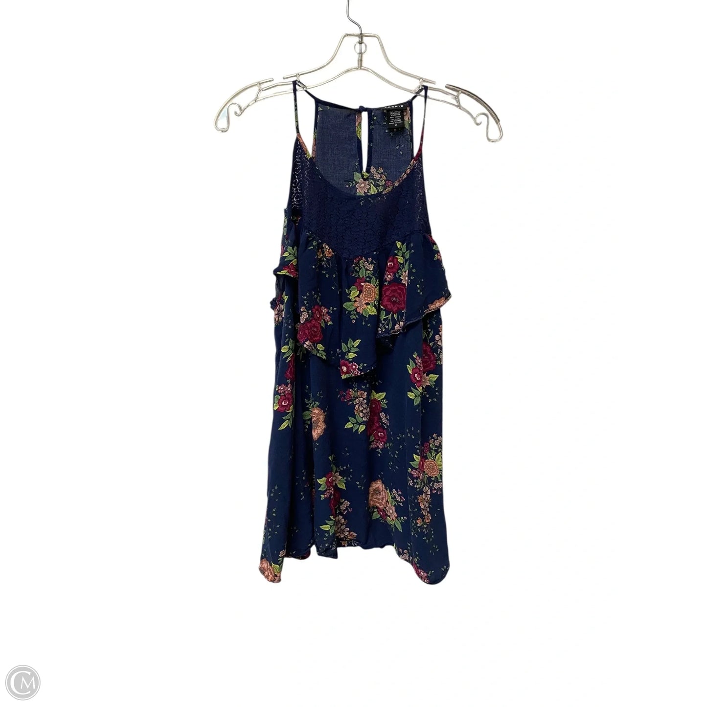 Top Sleeveless By Torrid In Floral Print, Size: 2