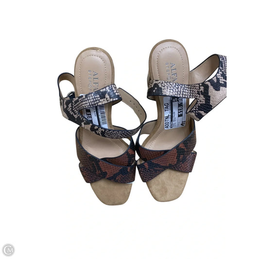 Shoes Heels Block By Alfani In Animal Print, Size: 7