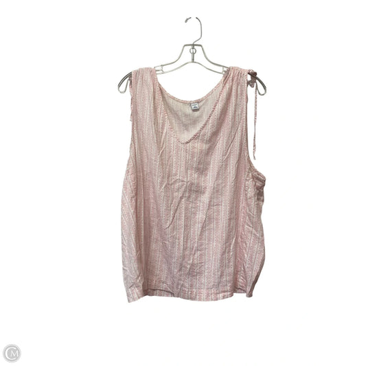 Top Sleeveless By Old Navy In Pink, Size: Xxl
