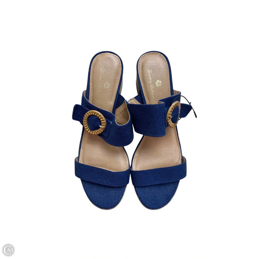 Shoes Heels Block By Tommy Bahama In Blue, Size: 8.5