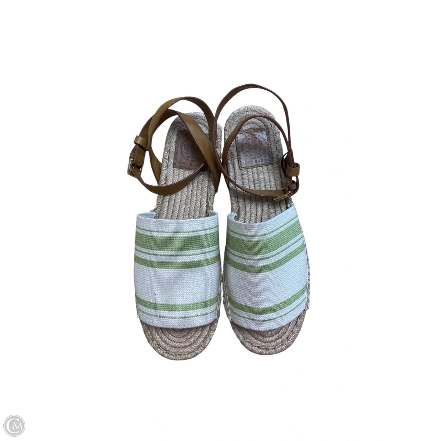Sandals Designer By Tory Burch In Green, Size: 8