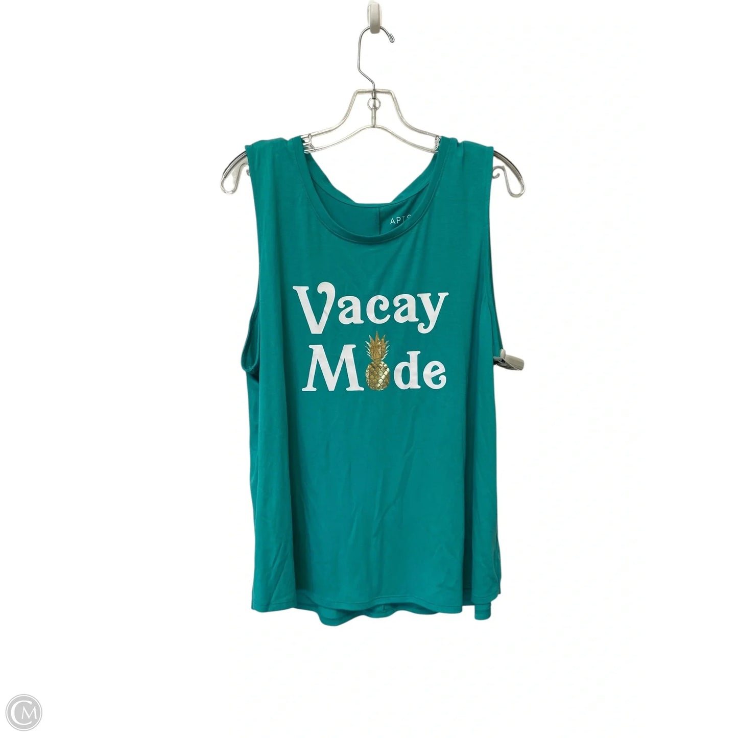 Tank Top By Apt 9 In Green, Size: Xxl