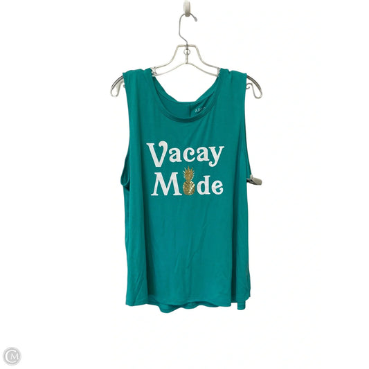 Tank Top By Apt 9 In Green, Size: Xxl