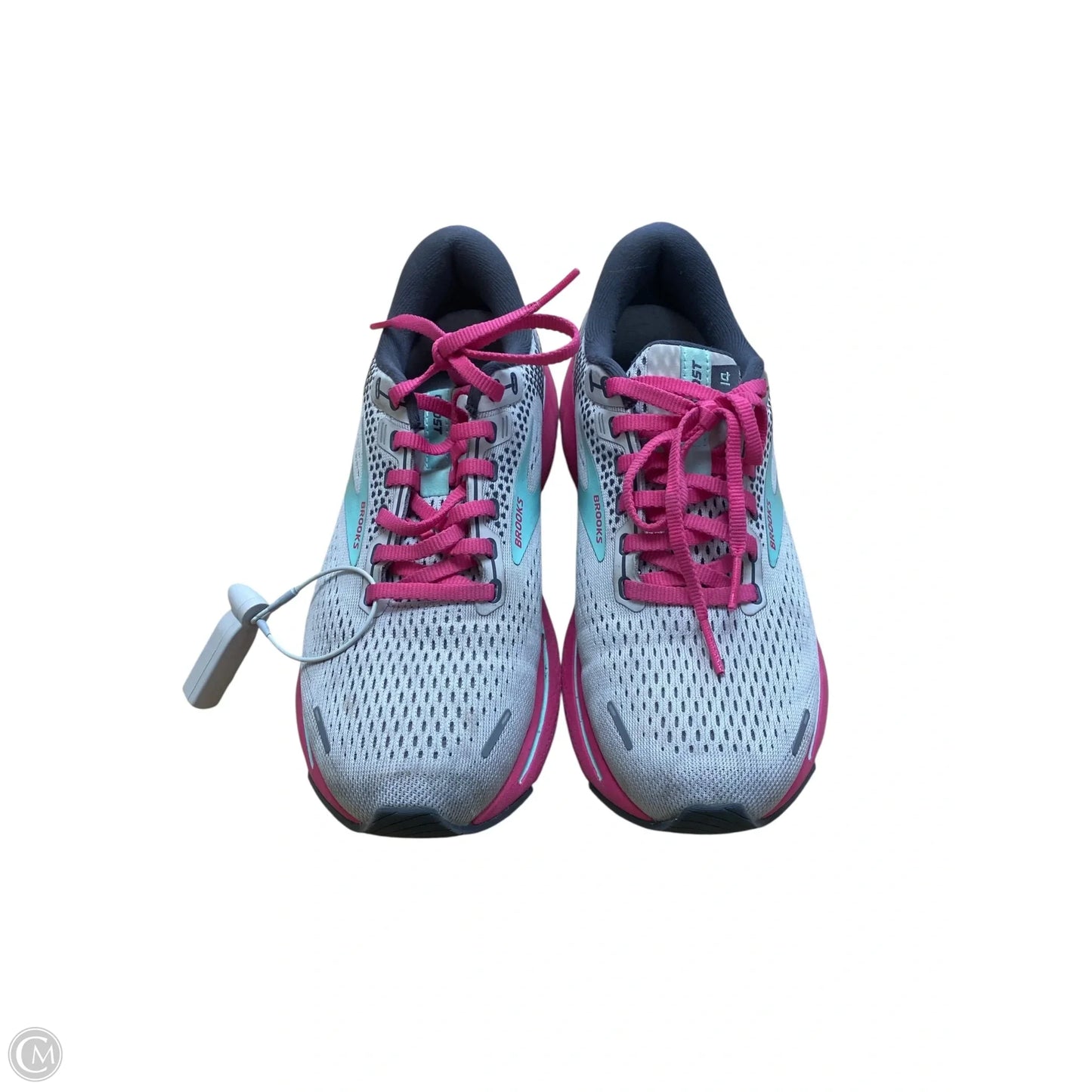 Shoes Athletic By Brooks In Grey & Pink, Size: 7.5