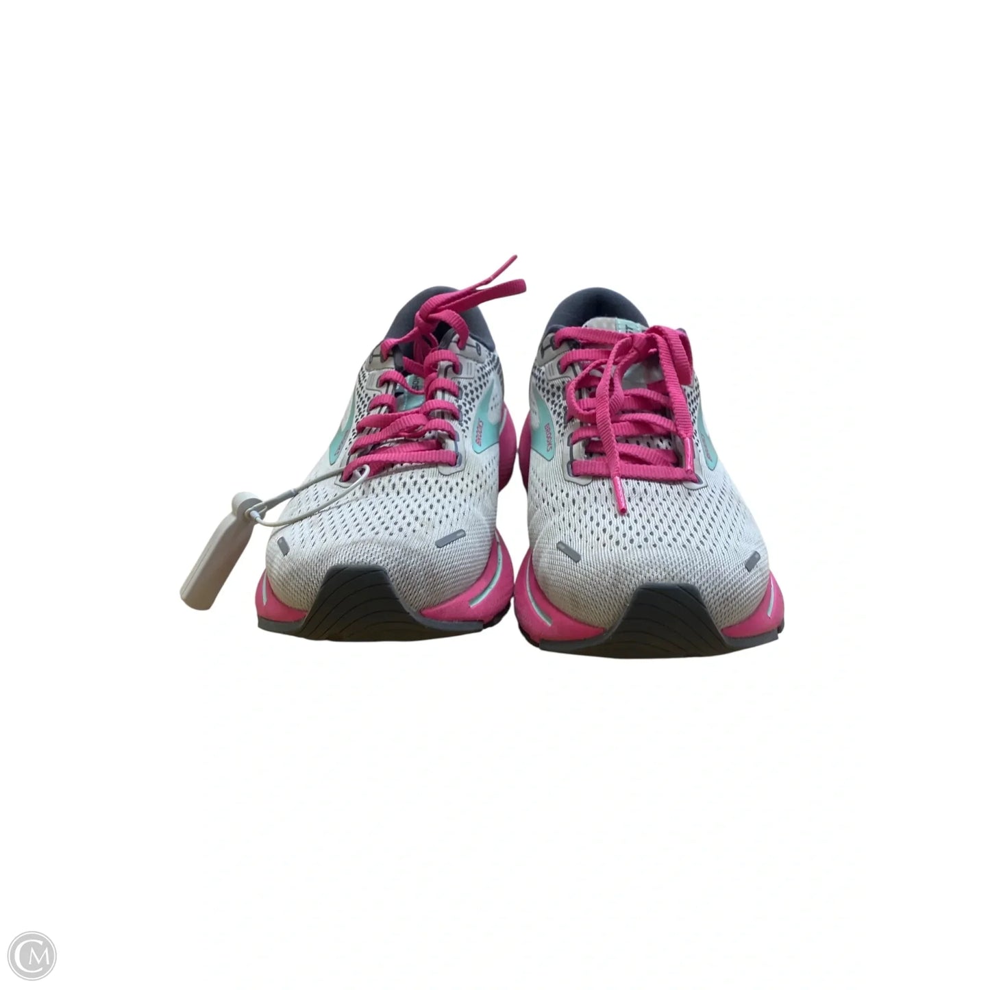 Shoes Athletic By Brooks In Grey & Pink, Size: 7.5
