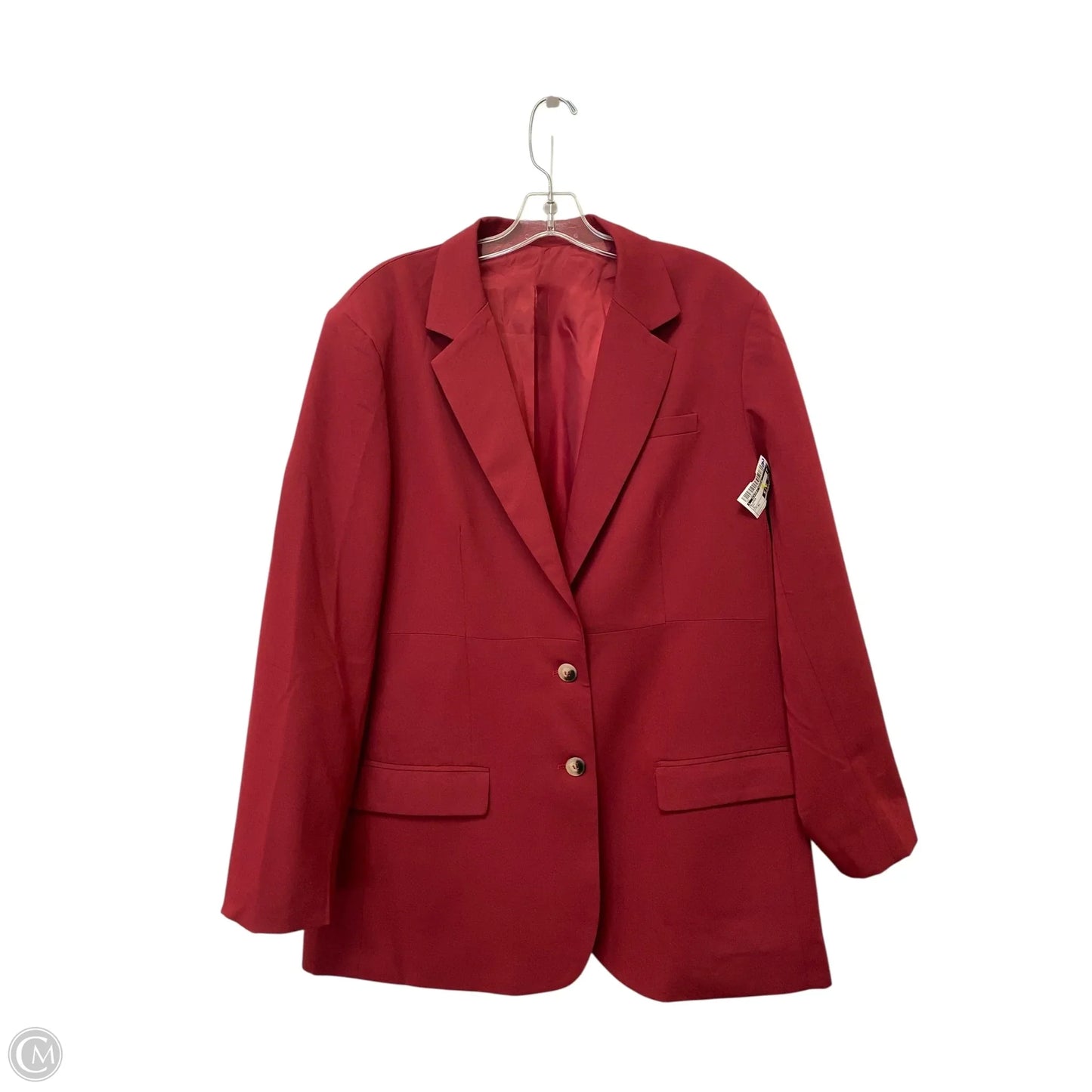 Blazer By Clothes Mentor In Red, Size: Xl