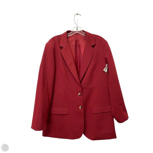 Blazer By Clothes Mentor In Red, Size: Xl