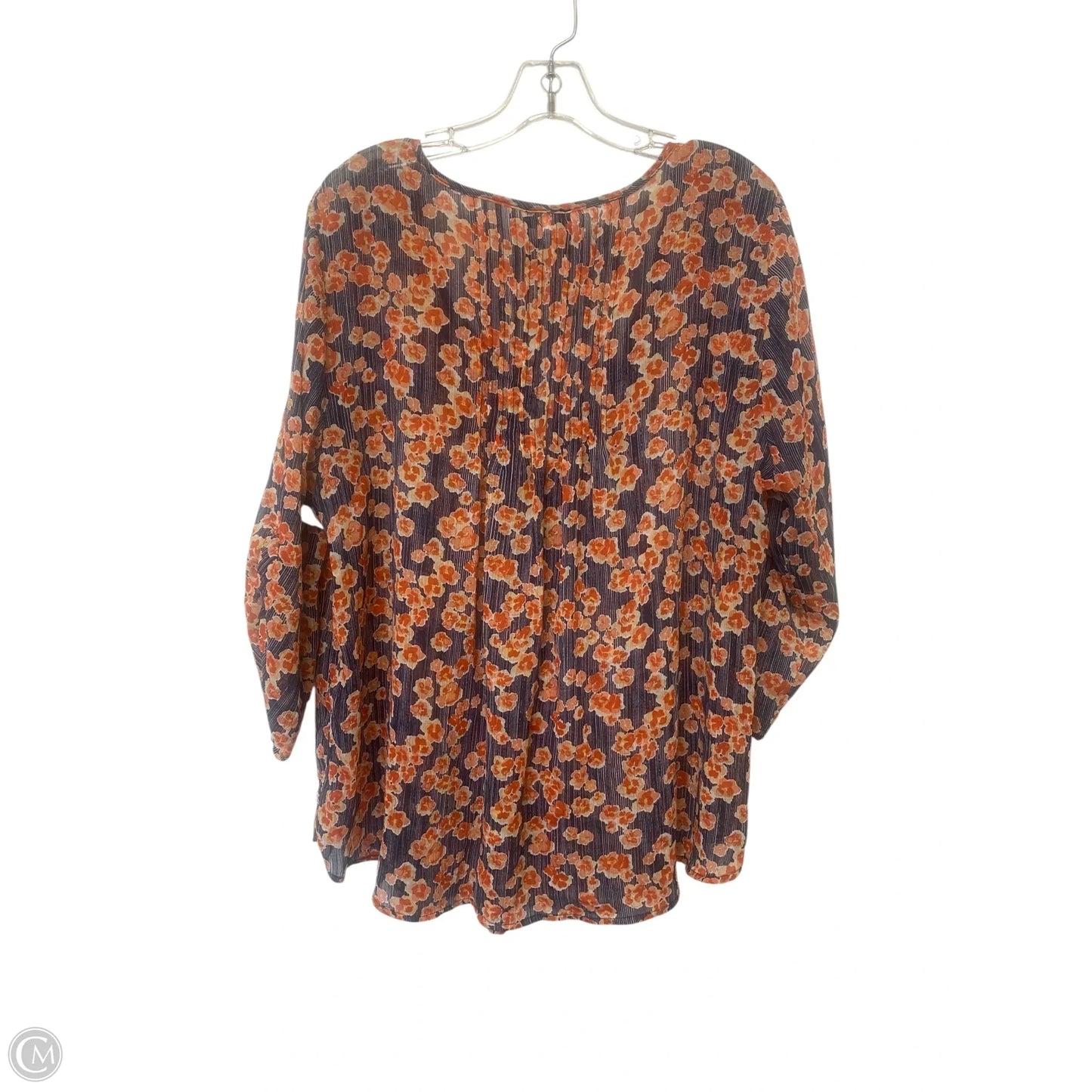 Top Long Sleeve By Torrid In Floral Print, Size: 1x