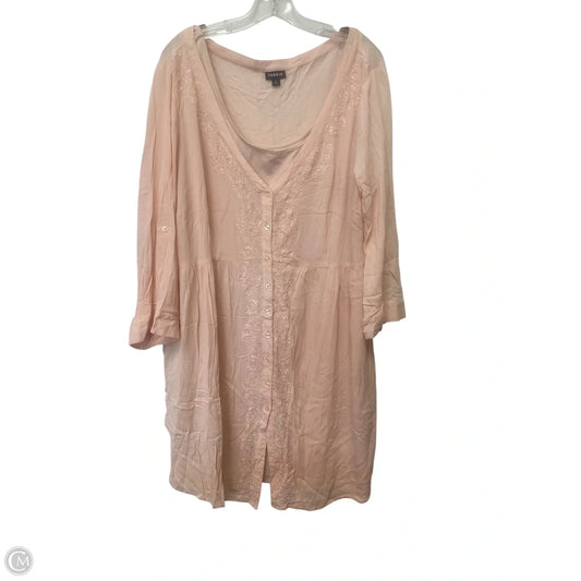 Dress Casual Short By Torrid In Pink, Size: 3x