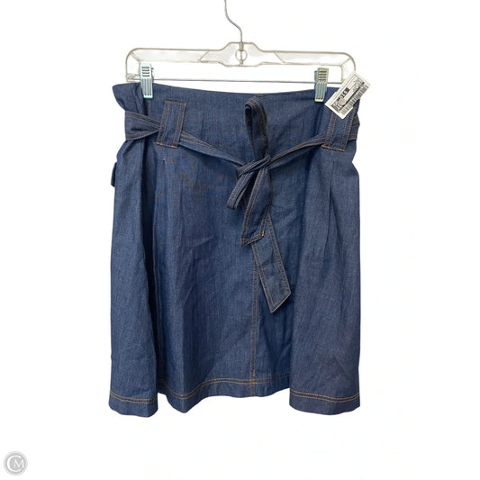 Skirt Midi By Cme In Blue Denim, Size: L