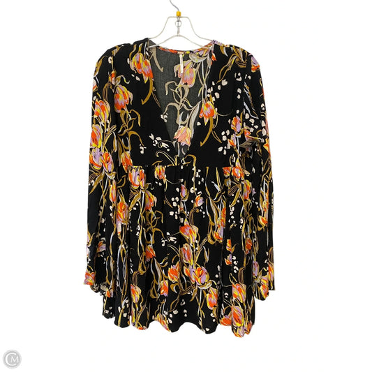 Top Long Sleeve By Free People In Black, Size: S