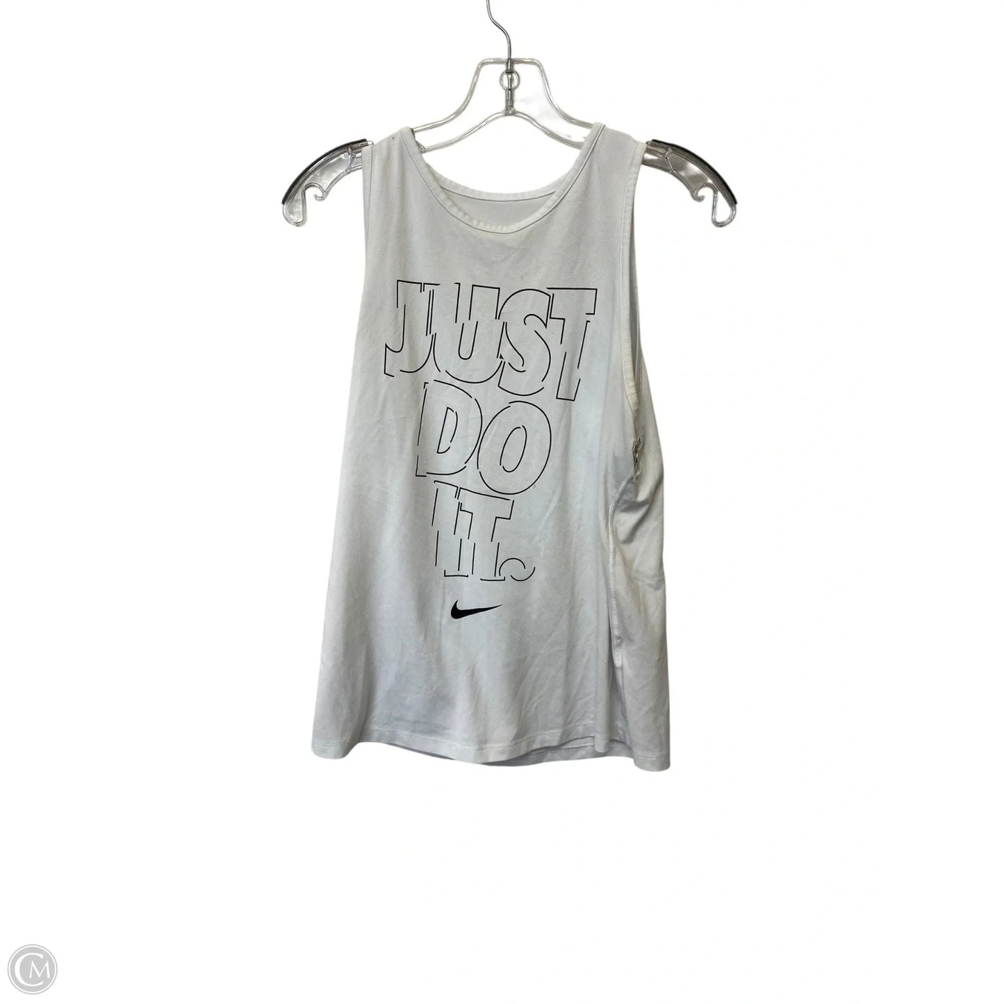 Athletic Tank Top By Nike Apparel In White, Size: S