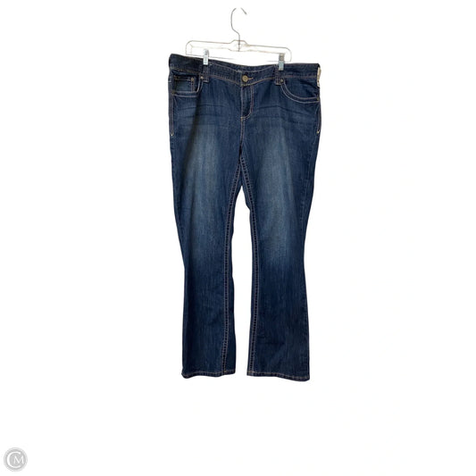 Jeans Straight By Maurices In Blue Denim, Size: 20