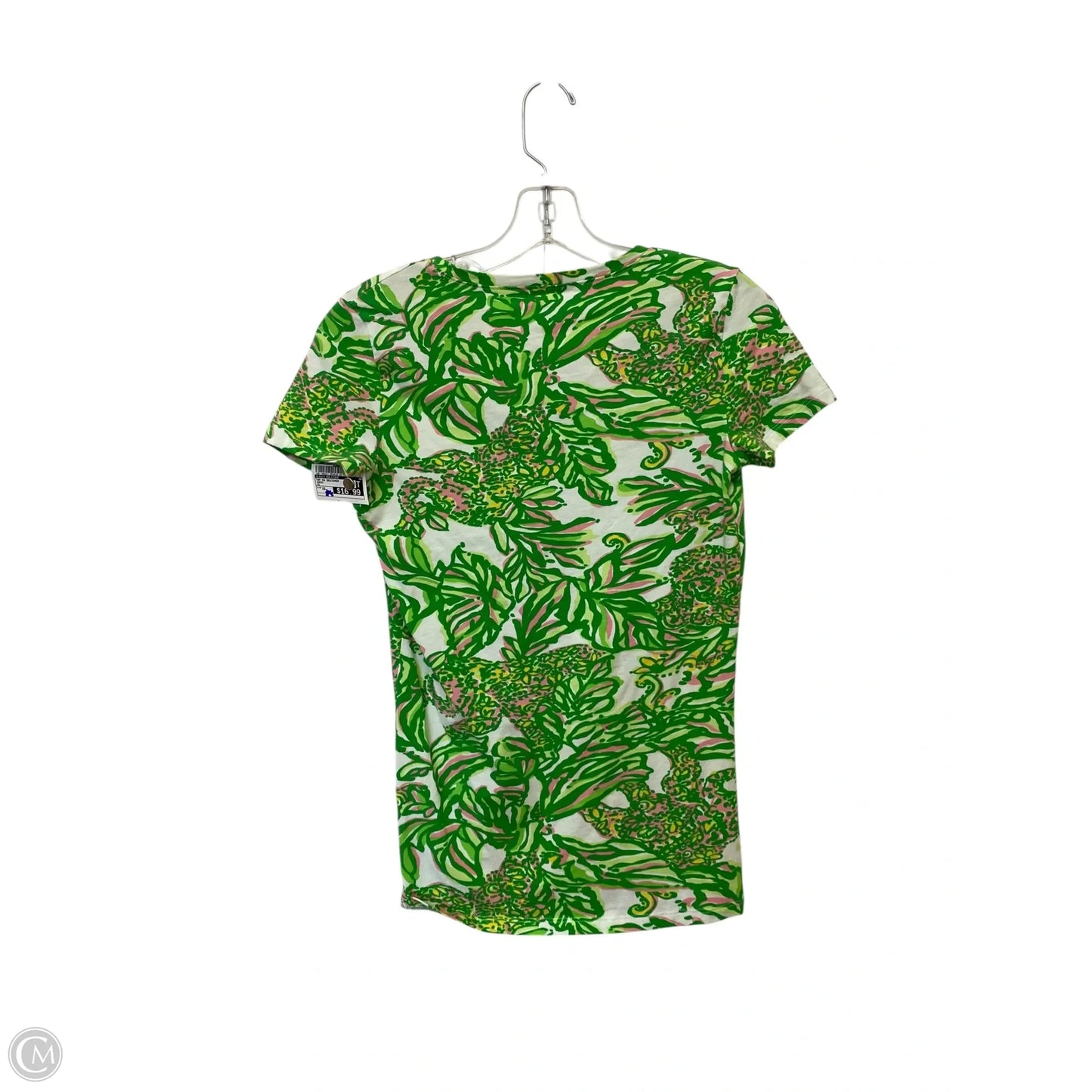 Top Short Sleeve Designer By Lilly Pulitzer In Green, Size: Xs