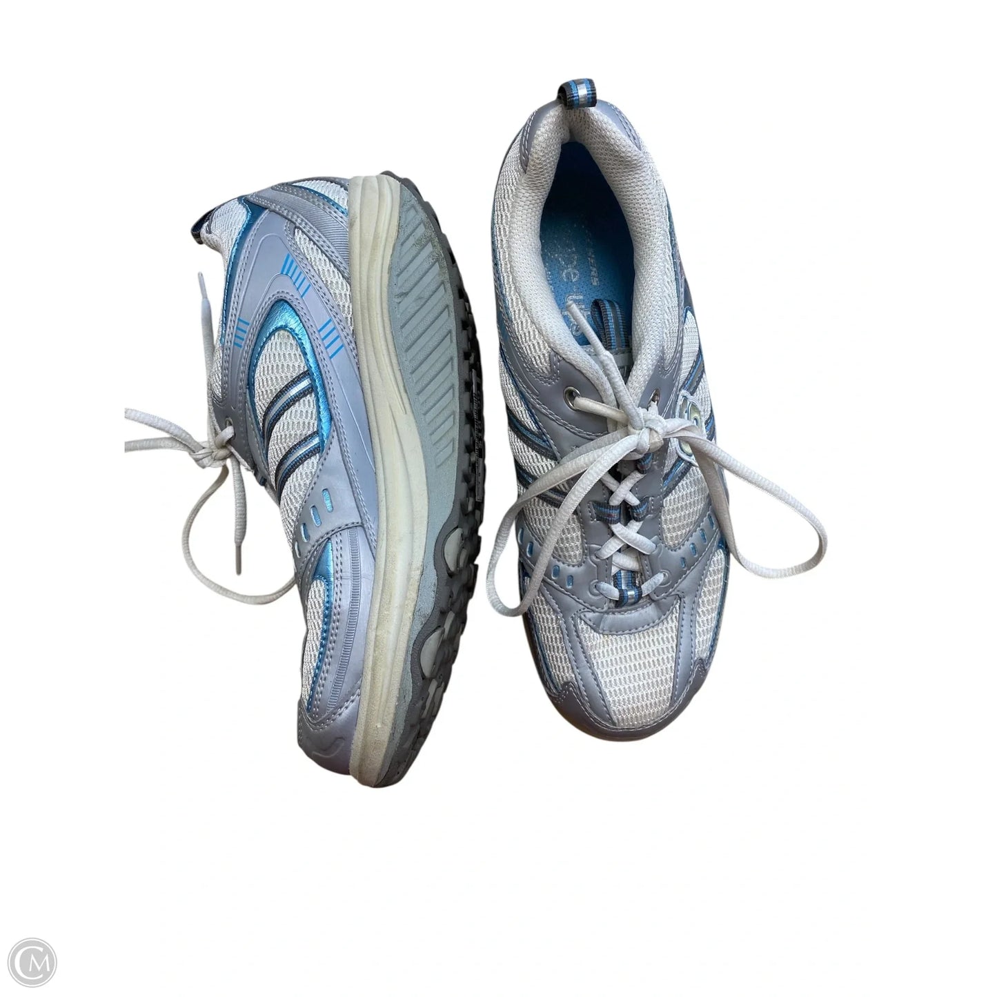 Shoes Athletic By Skechers In Blue & Grey, Size: 7.5