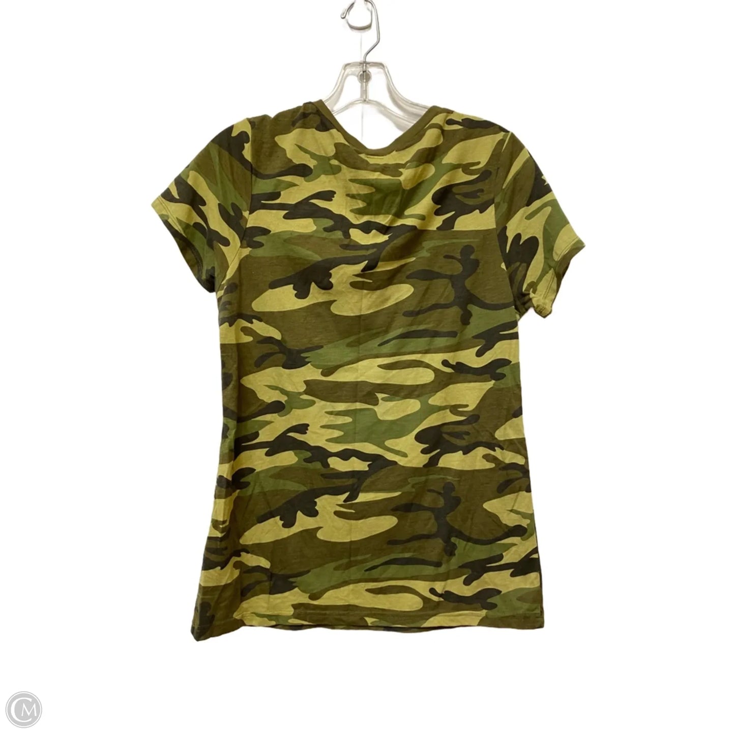 Top Short Sleeve By Clothes Mentor In Camouflage Print, Size: L