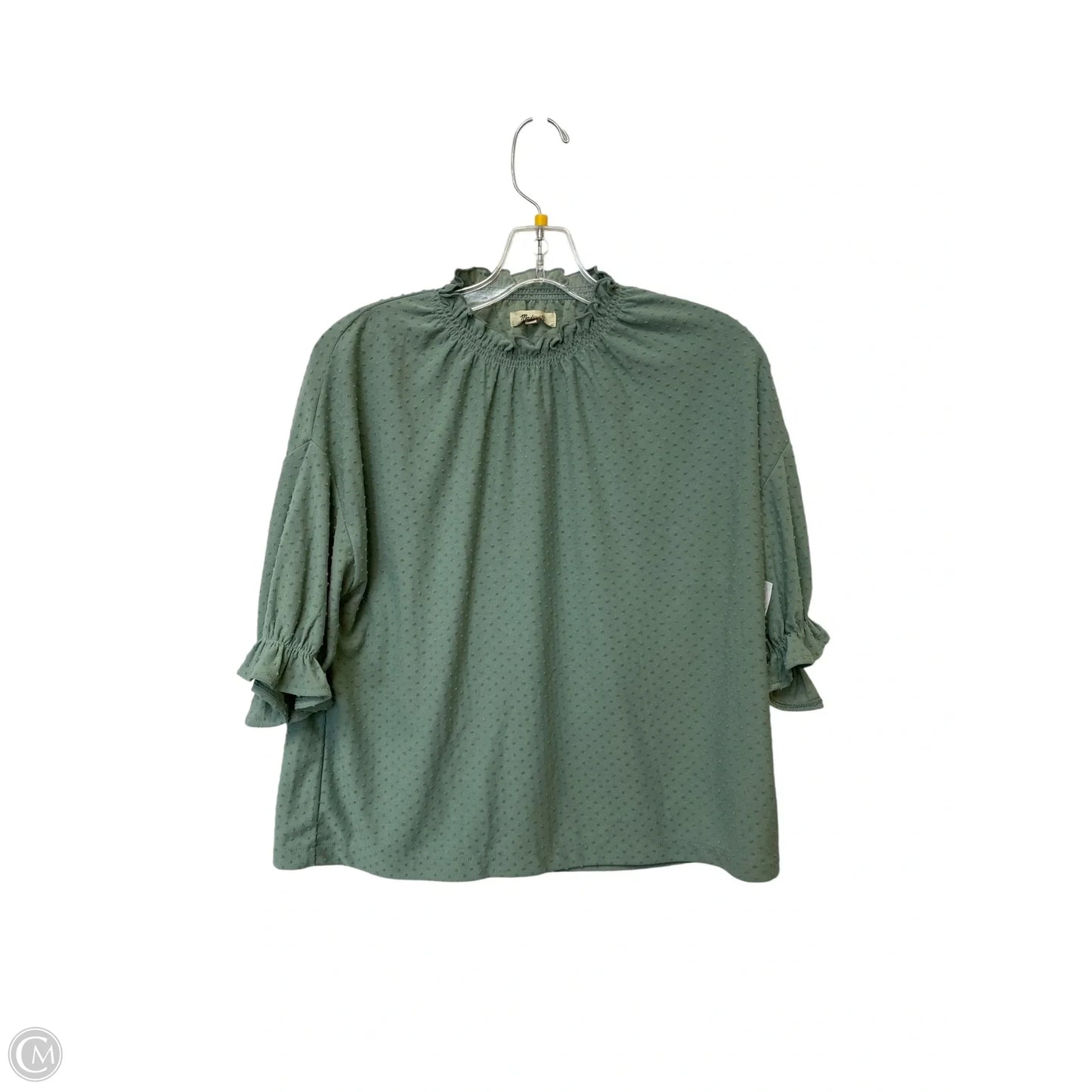 Top Short Sleeve By Madewell In Green, Size: S