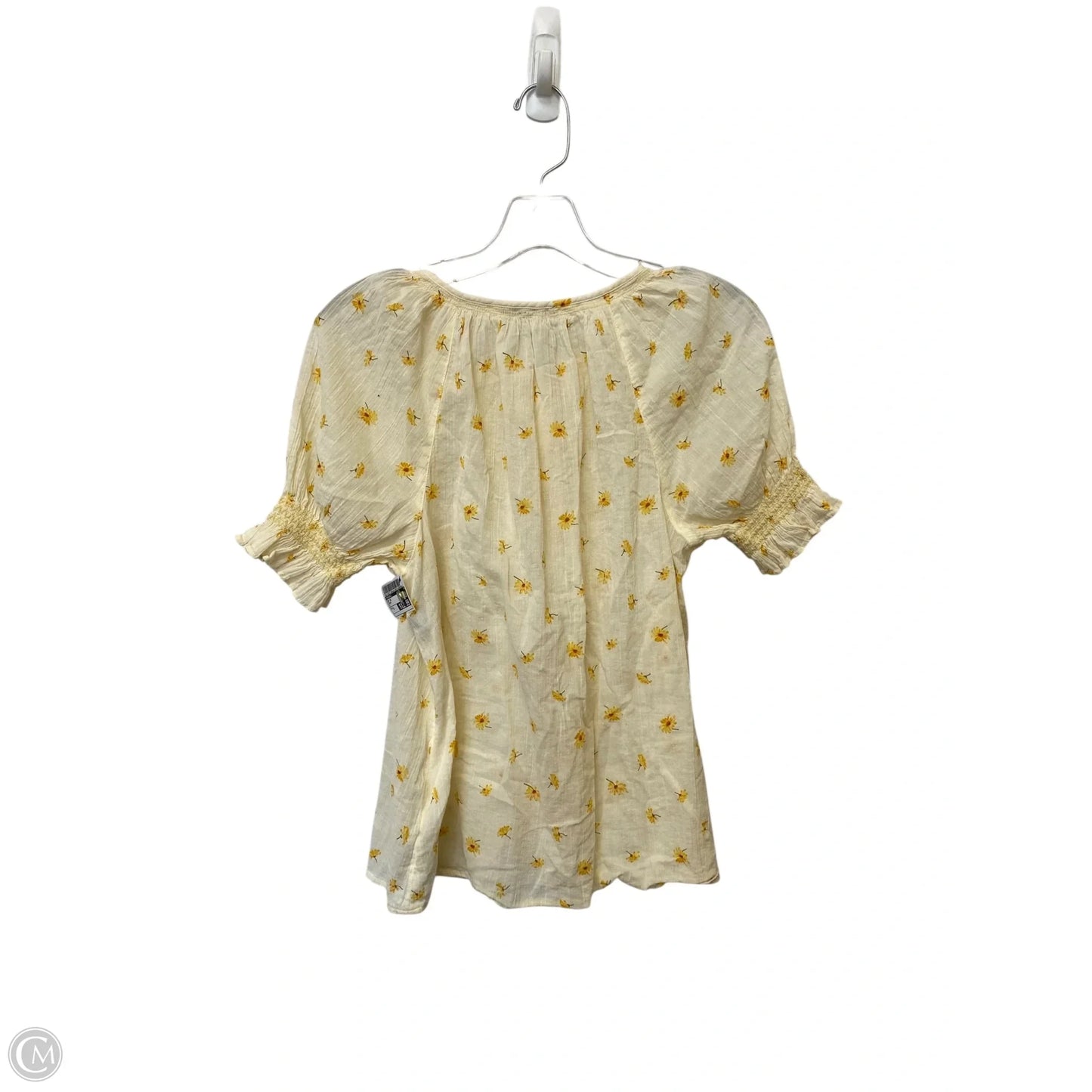 Top Short Sleeve By Madewell In Cream, Size: S