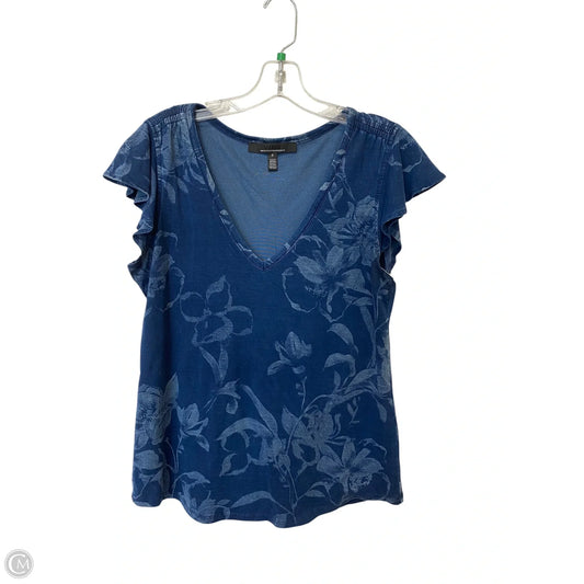 Top Short Sleeve By White House Black Market In Blue, Size: S
