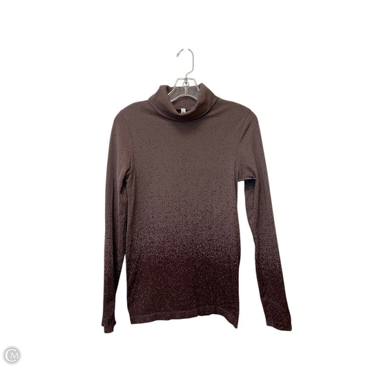 Athletic Top Long Sleeve Collar By Athleta In Purple, Size: S