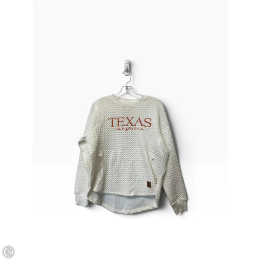 Sweatshirt Crewneck By Pressbox In White, Size: S