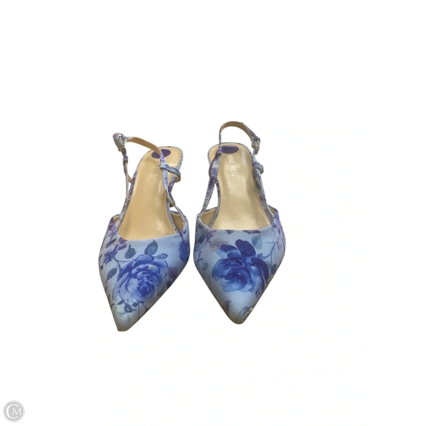 Shoes Heels Kitten By Nine West In Blue, Size: 8.5