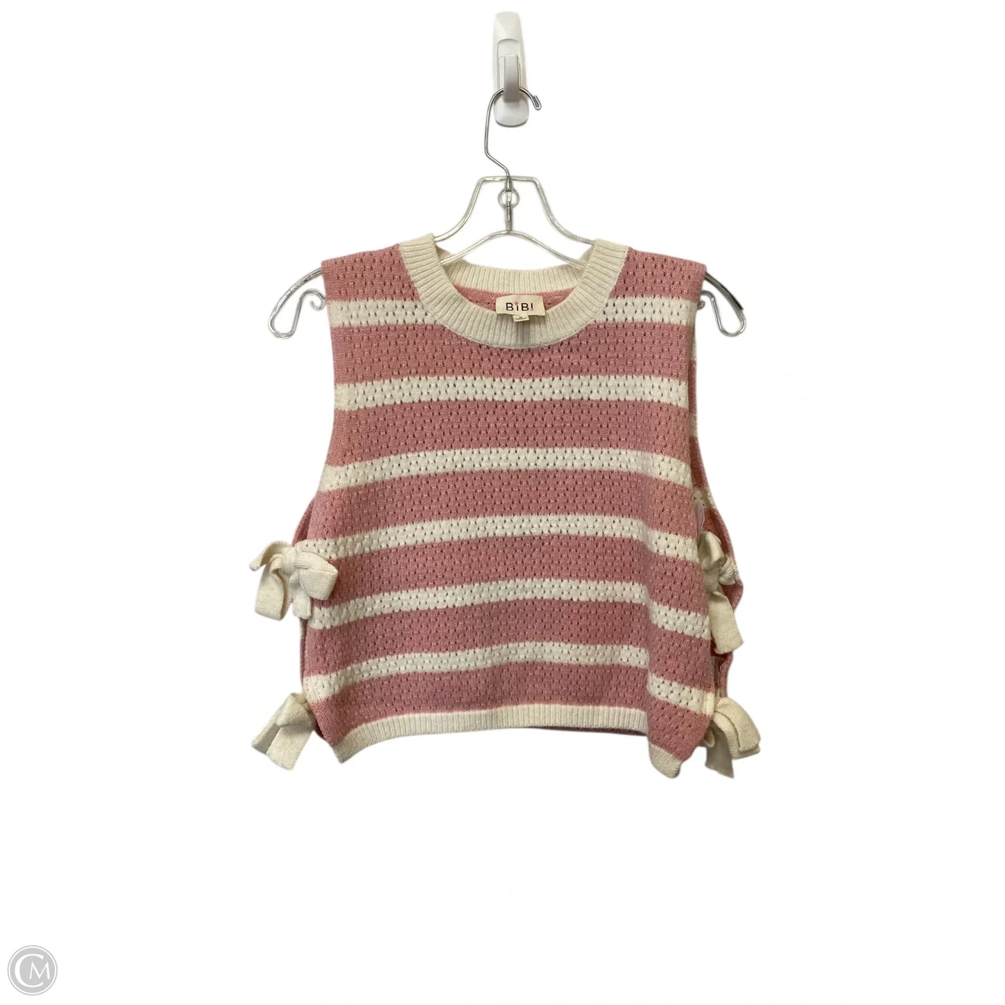 Vest Sweater By Bibi In Pink, Size: S
